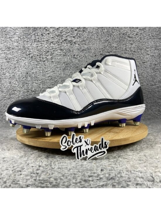 Air Jordan 11 Retro TD Football Concord Size 12 Men White Black AO1561-123